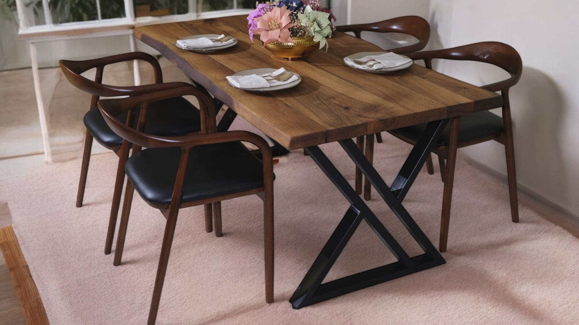 80*130&140cm doğal ceviz masa