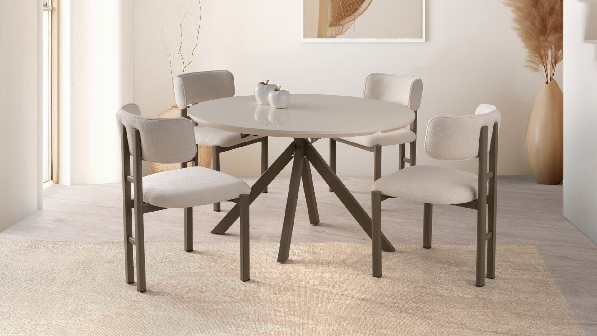 M314 / Nova yandan açılır yuvarlak masa takımı