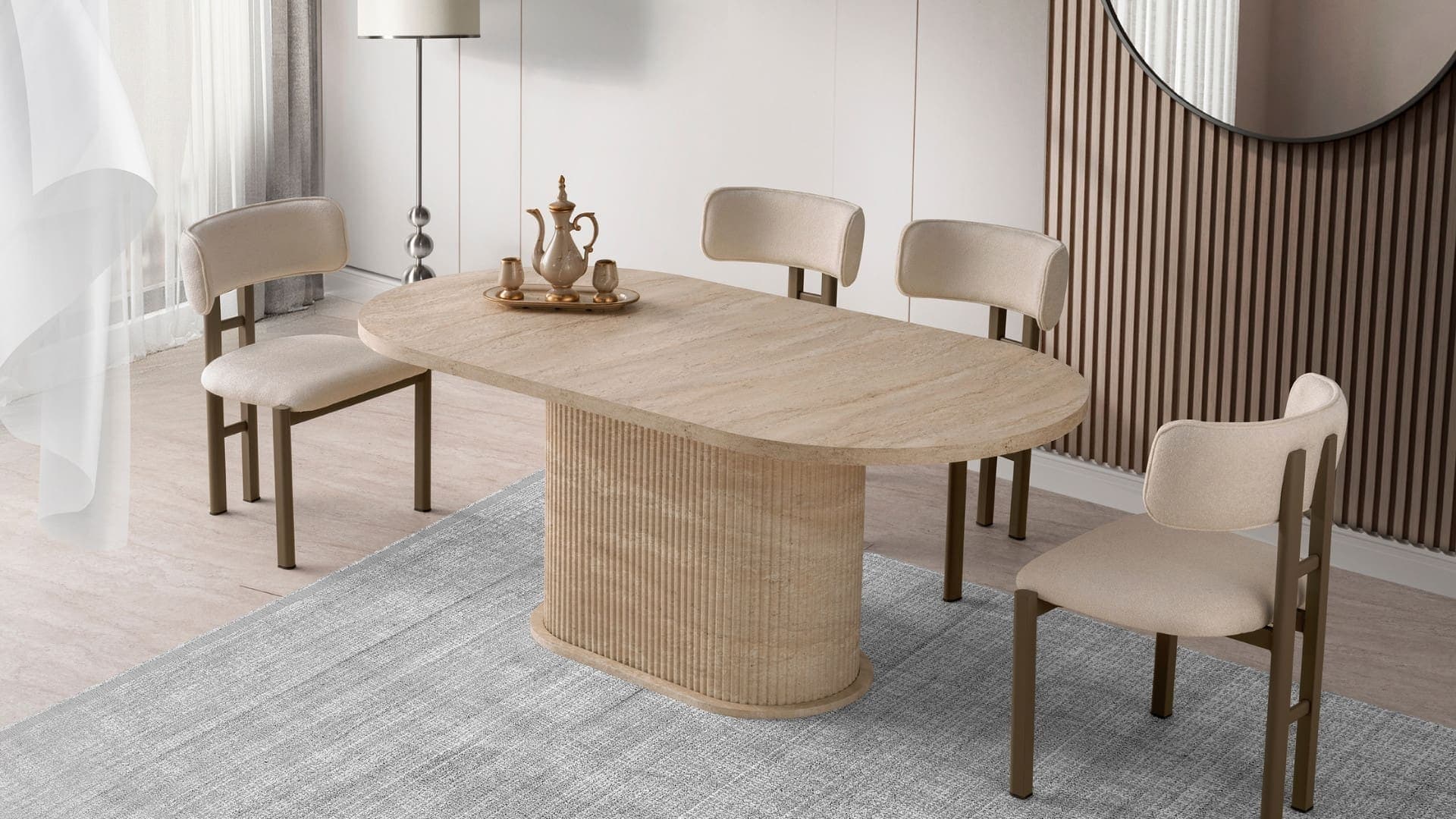 M1221 / Bohem Sabit Masa Takımı