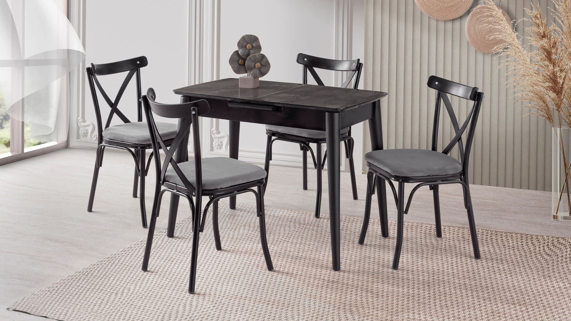 M1503 / 60*100cm otomatik açılır highgloss masa takımı