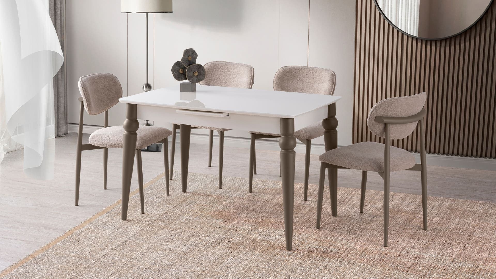 M203/ 80*120cm otomatik açılır highgloss masa takımı