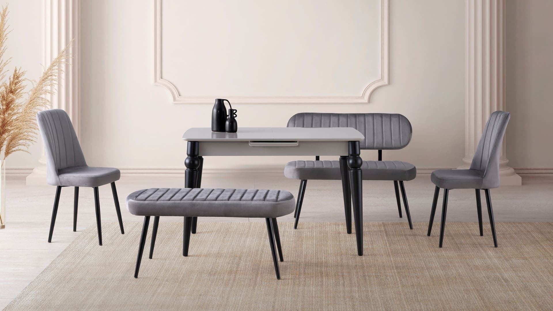 BT120/ 80*120cm otomatik açılır highgloss bench takımı