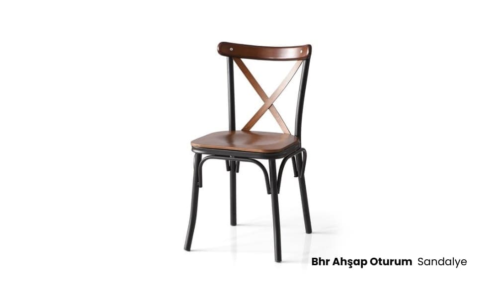 Bhr Ahşap Oturak Sandalye