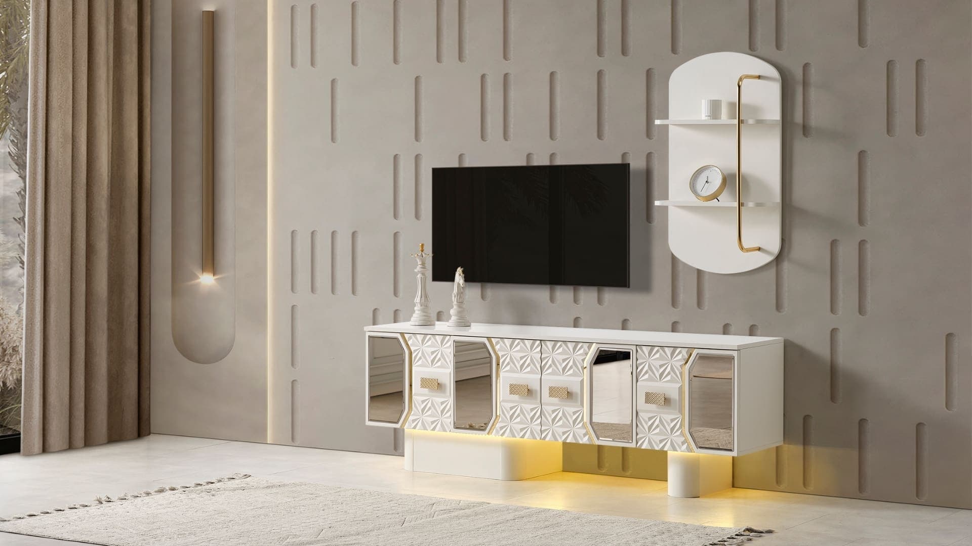 Truva TV Ünitesi / %100 MDF