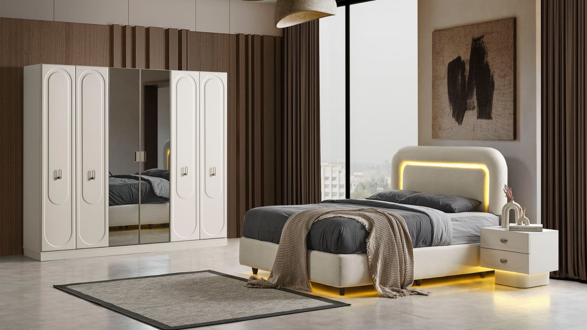 Urania Yatak Odası -%100 MDF