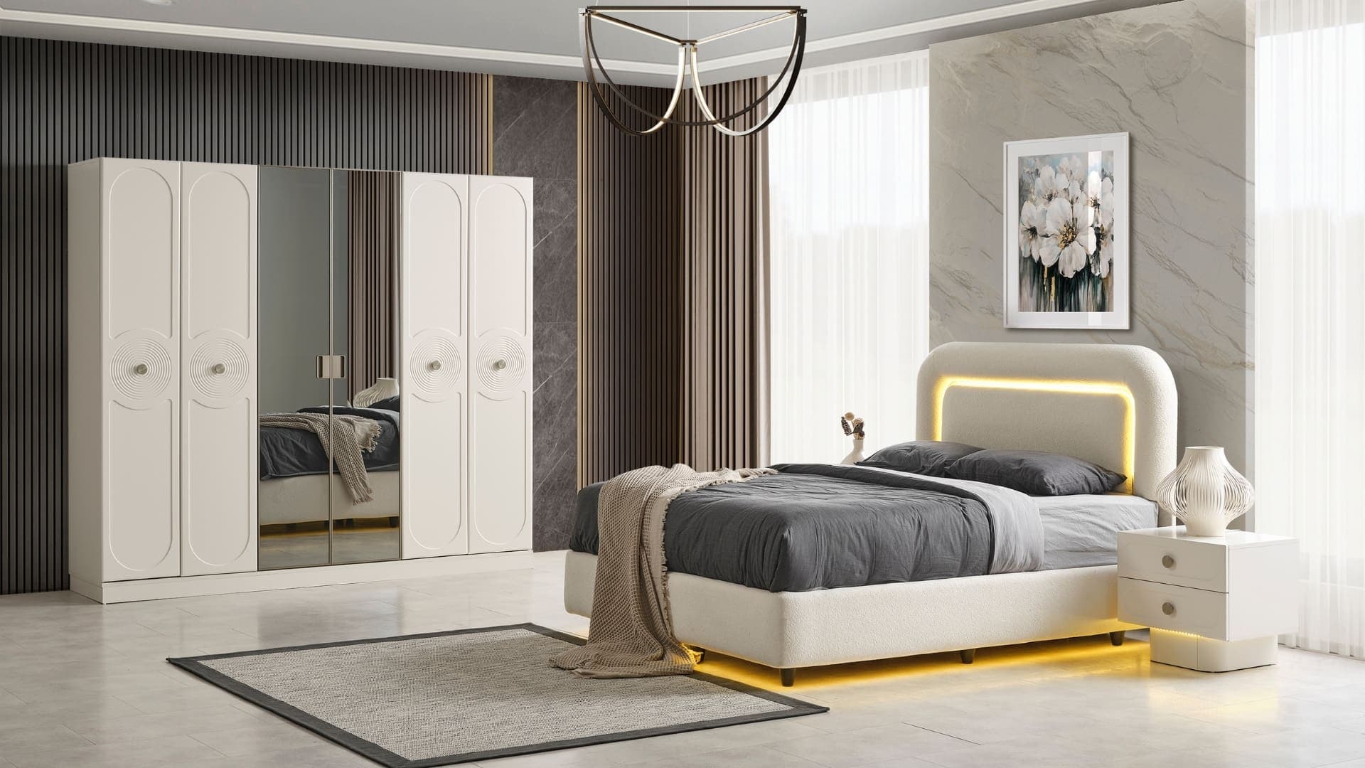 Adonis Yatak Odası -%100 MDF