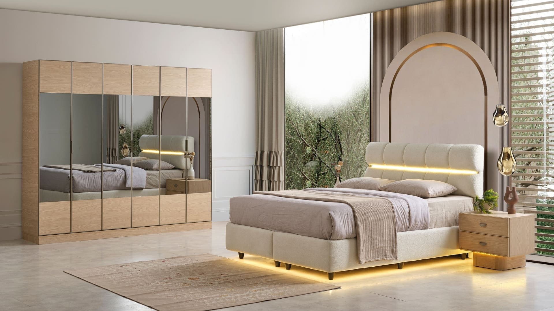 Platon Yatak Odası -%100 MDF