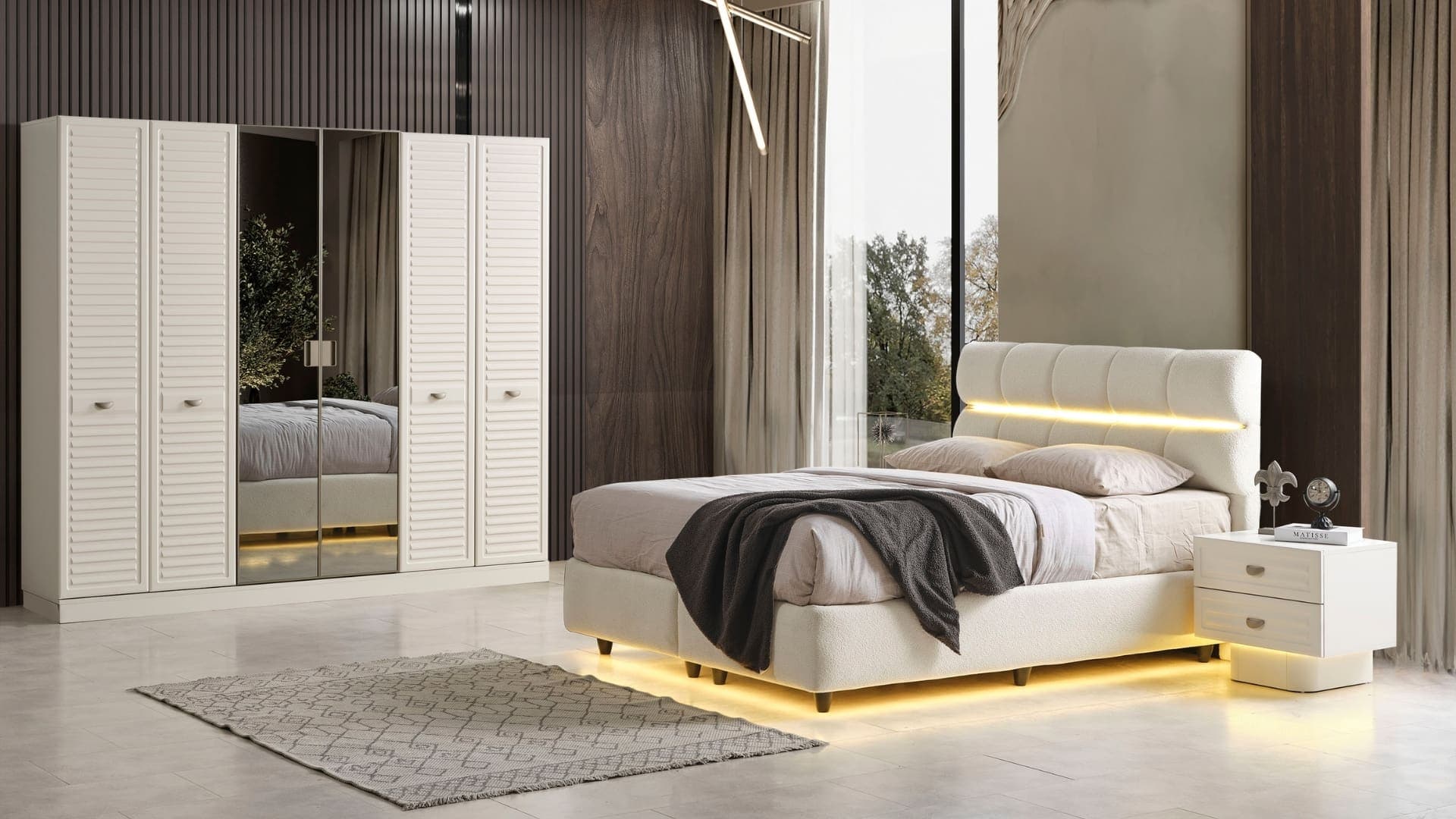 Pollux Yatak Odası -%100 MDF