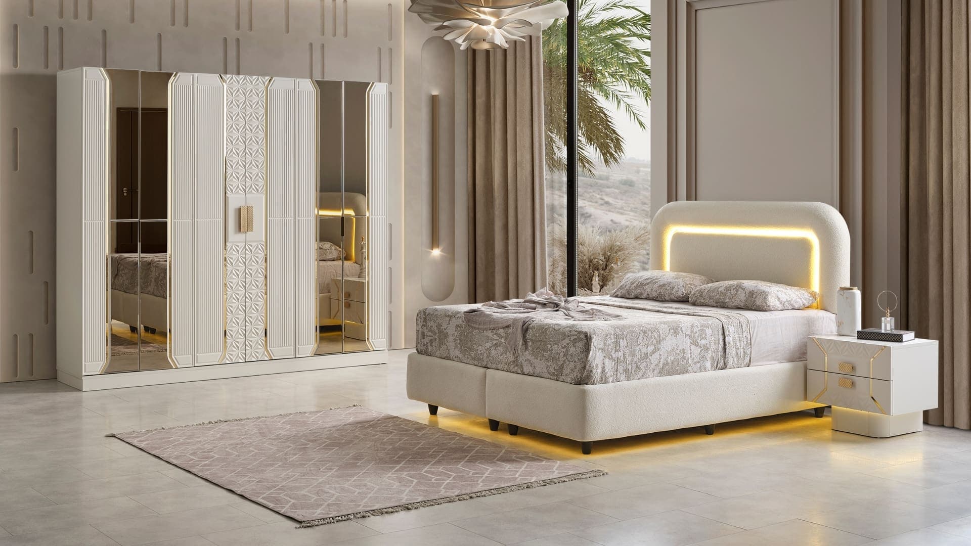 Truva Yatak Odası -%100 MDF