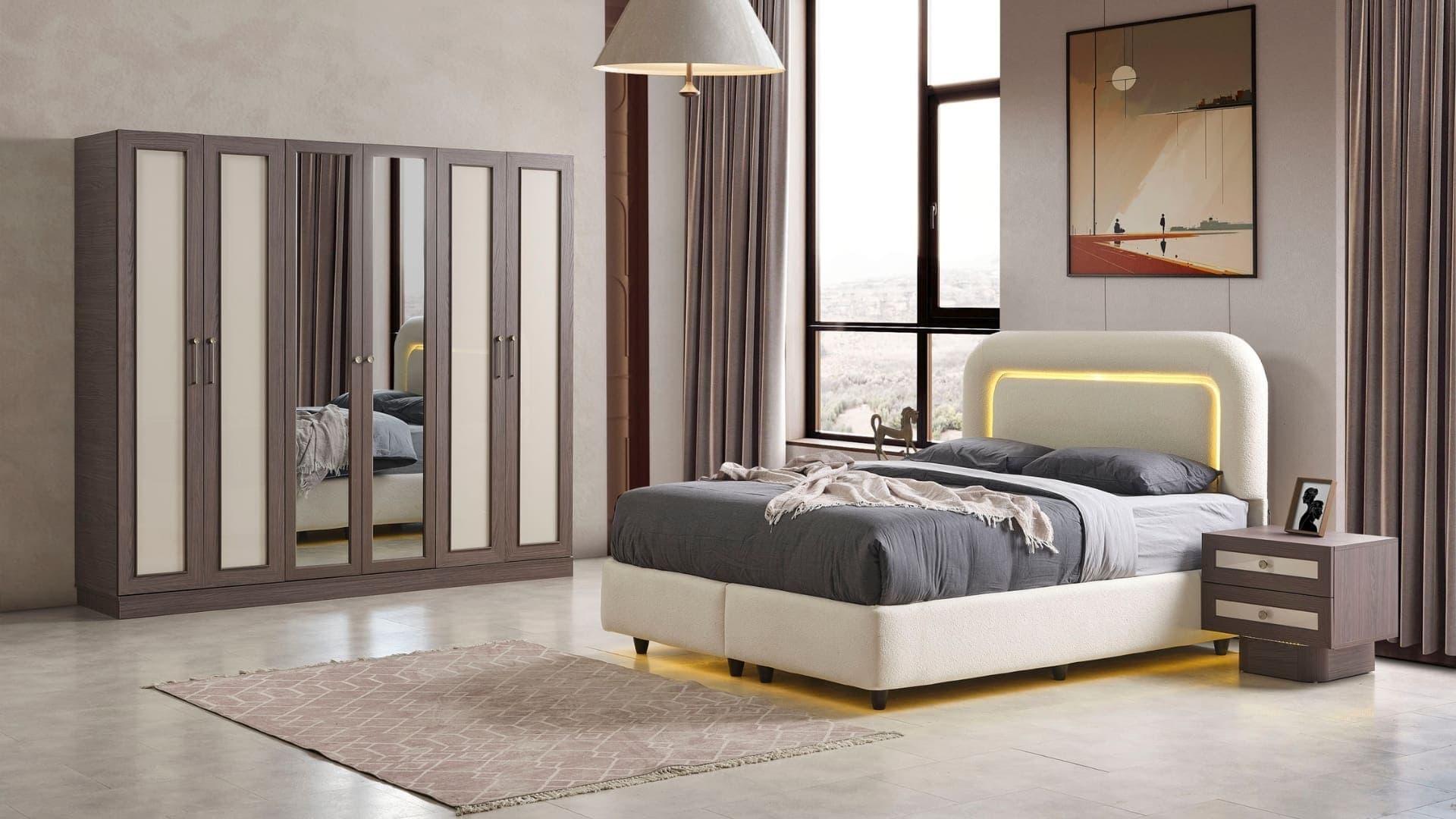 Atlas Yatak Odası -%100 MDF