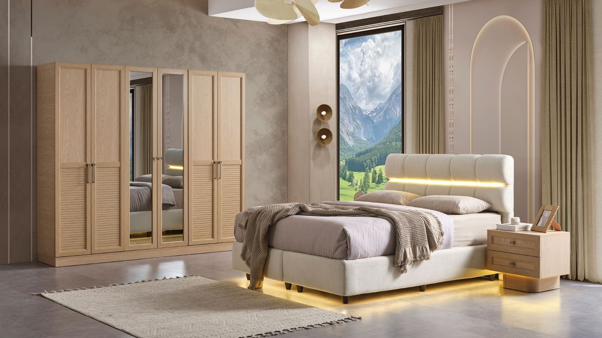 Dione Yatak Odası -%100 MDF