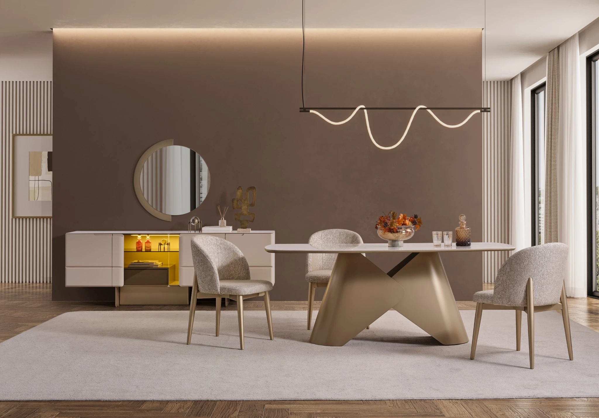 inegölmyhome-lOslo Luxery yemek odası15